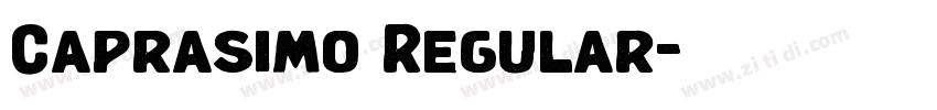 Caprasimo Regular字体转换